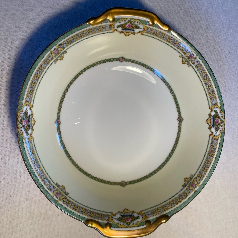 Vintage Meito China Porcelain Serving Bowl – Gold Trim